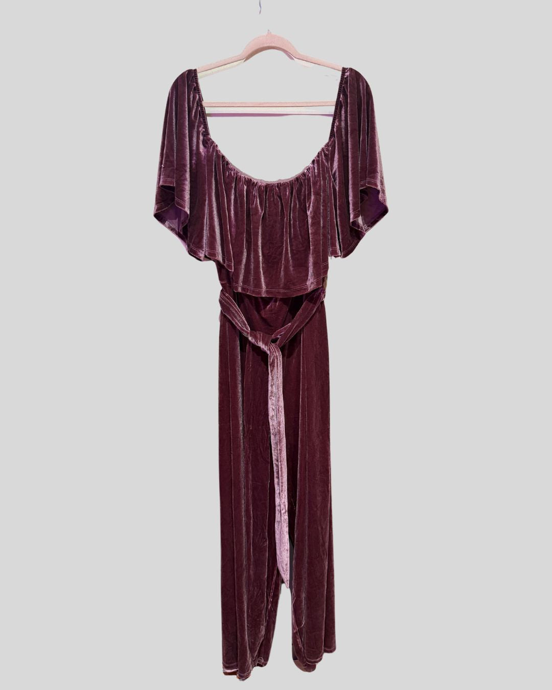 ELOQUII NWT pink velvet jumpsuit (24)