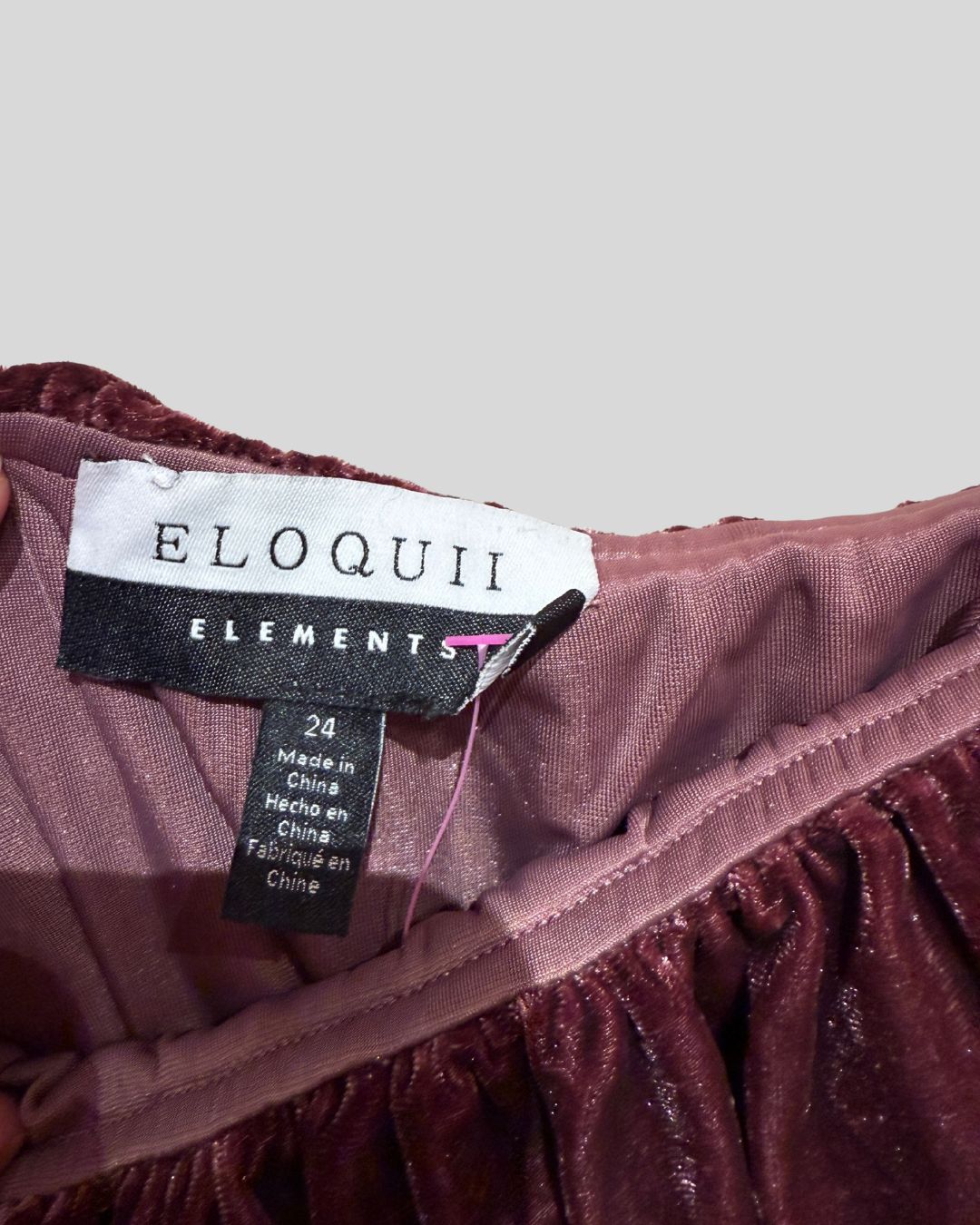 ELOQUII NWT pink velvet jumpsuit (24)