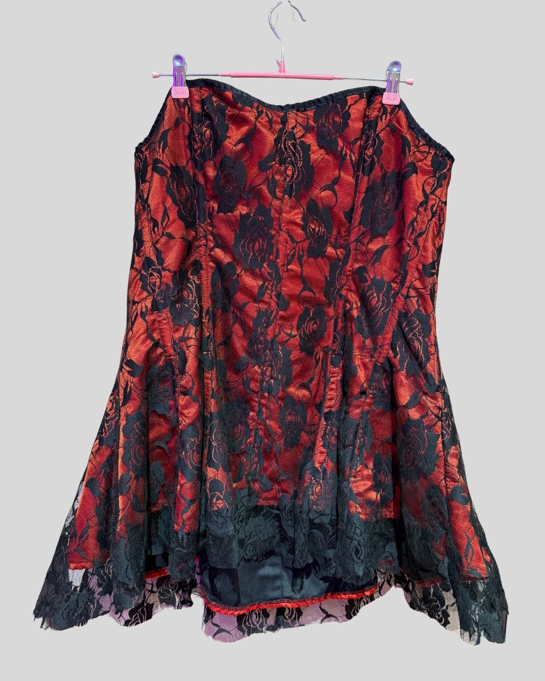 Daisy Corsets Red Lace Corset (5X)