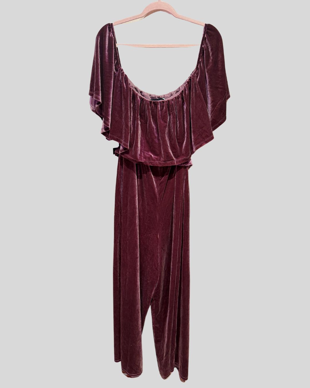 ELOQUII NWT pink velvet jumpsuit (24)