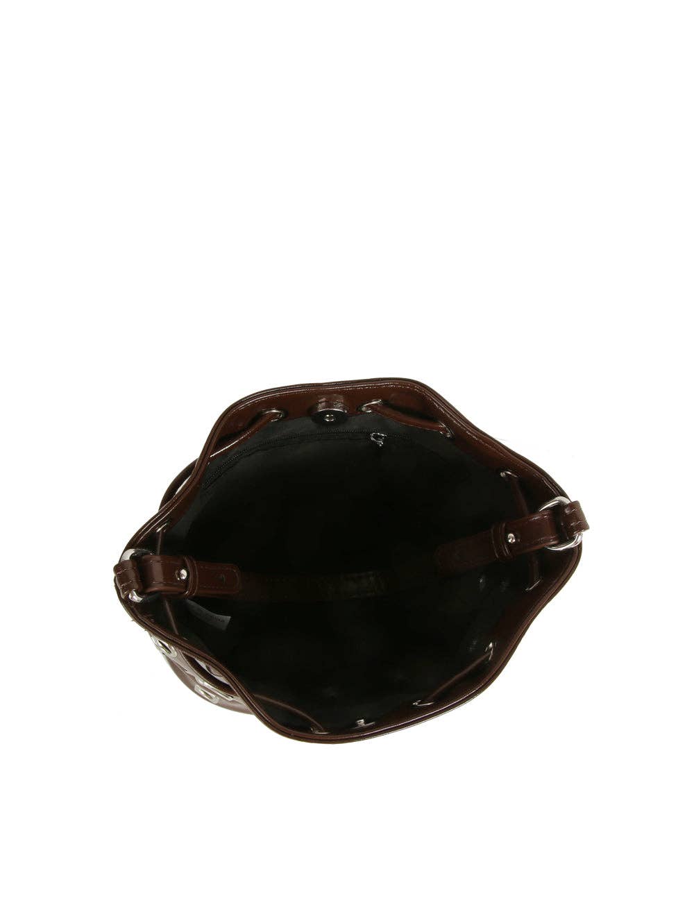 Studded Edge Bucket Bag: Red