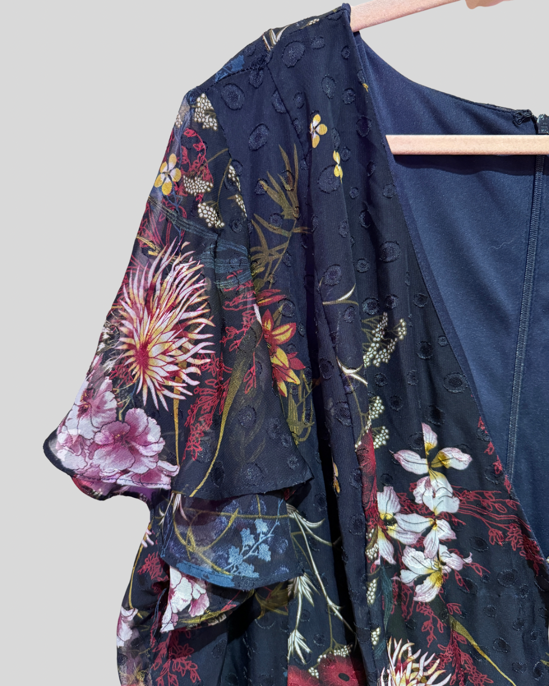 Lane Bryant Navy Romantic Floral Dress (28)