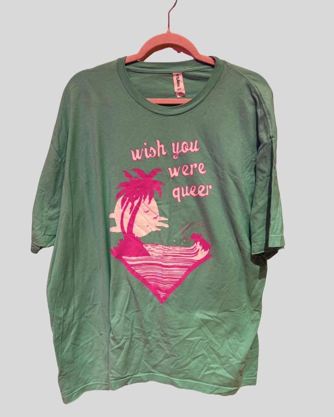 UNBRANDED wish you were queer tee (XXL)