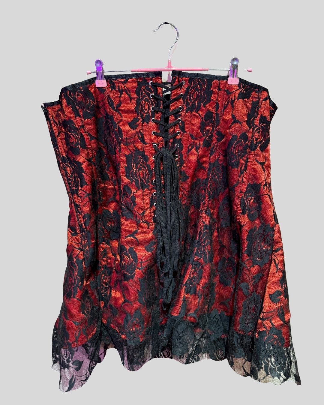 Daisy Corsets Red Lace Corset (5X)