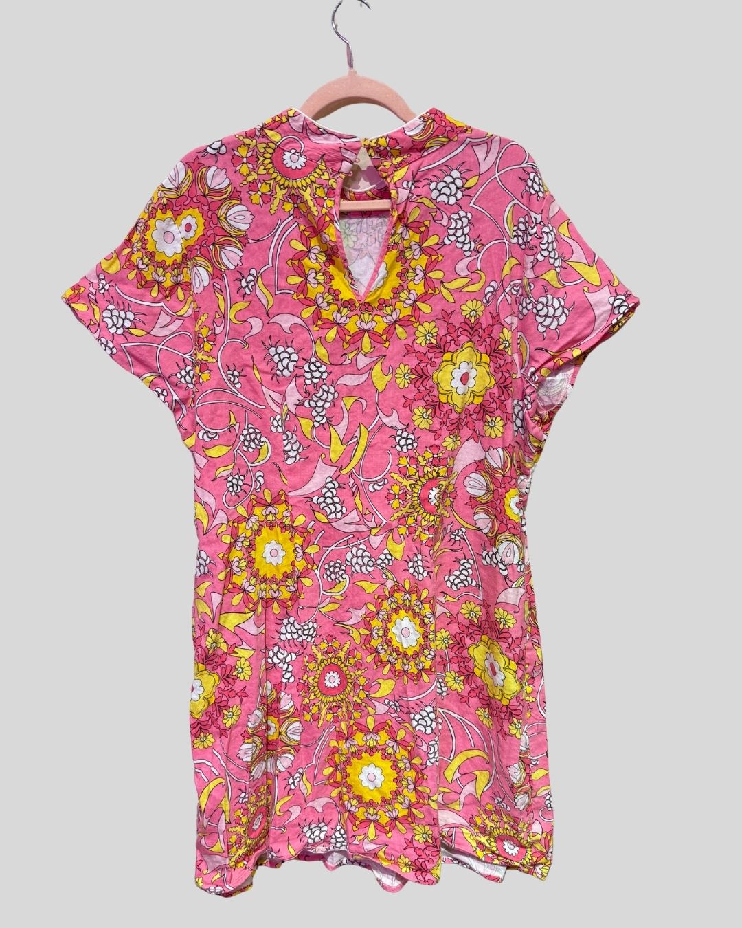 Rixo x Target pink yellow floral dress (20/22)