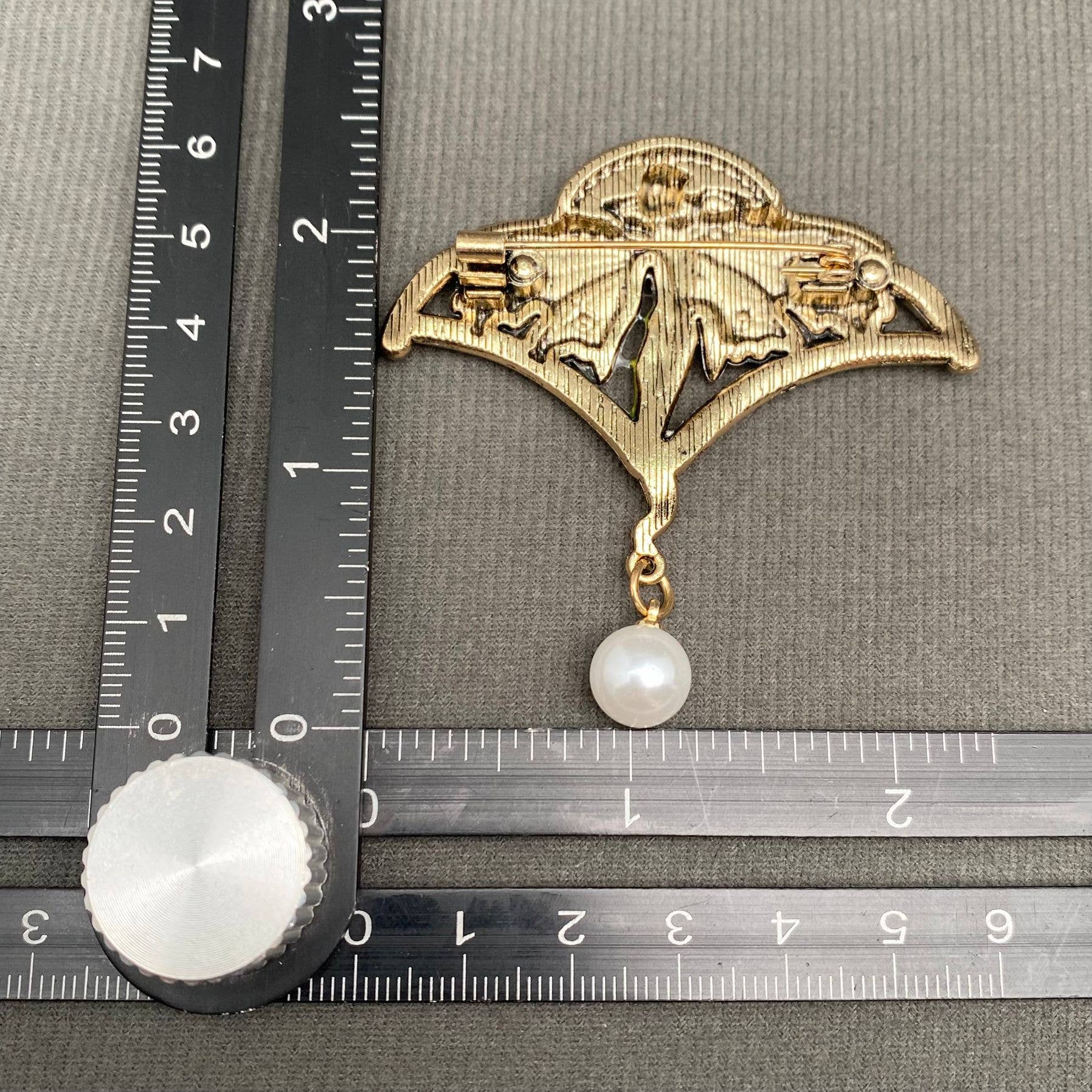 Rhinestones Inlaid Enamel Elf Brooch