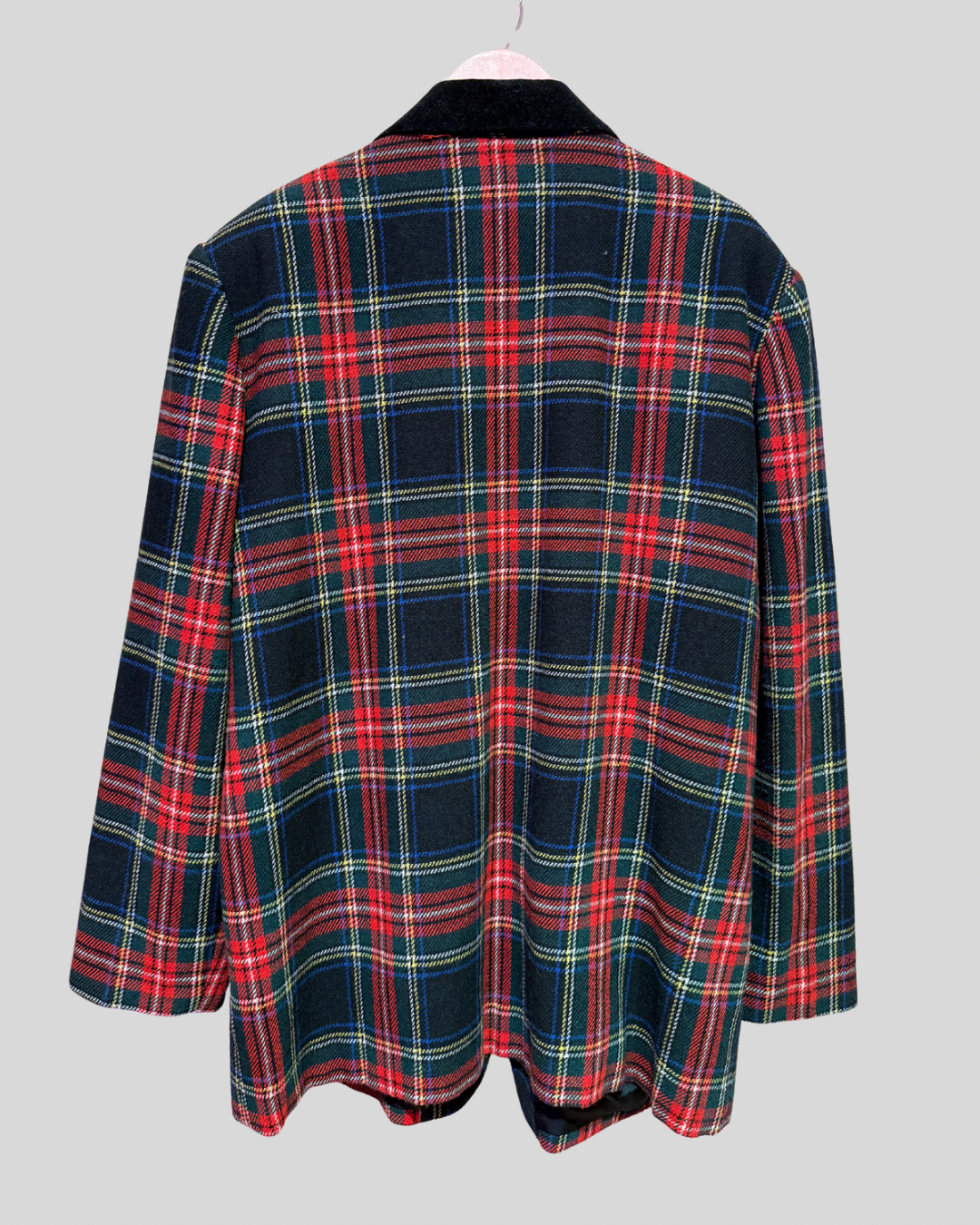 Vintage Sag Harbor Red Plaid Wool Blend Blazer (16)