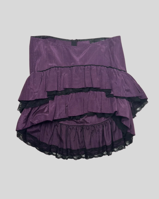Blacklist Y2K Hi-Low Ruffle Skirt (XXL)