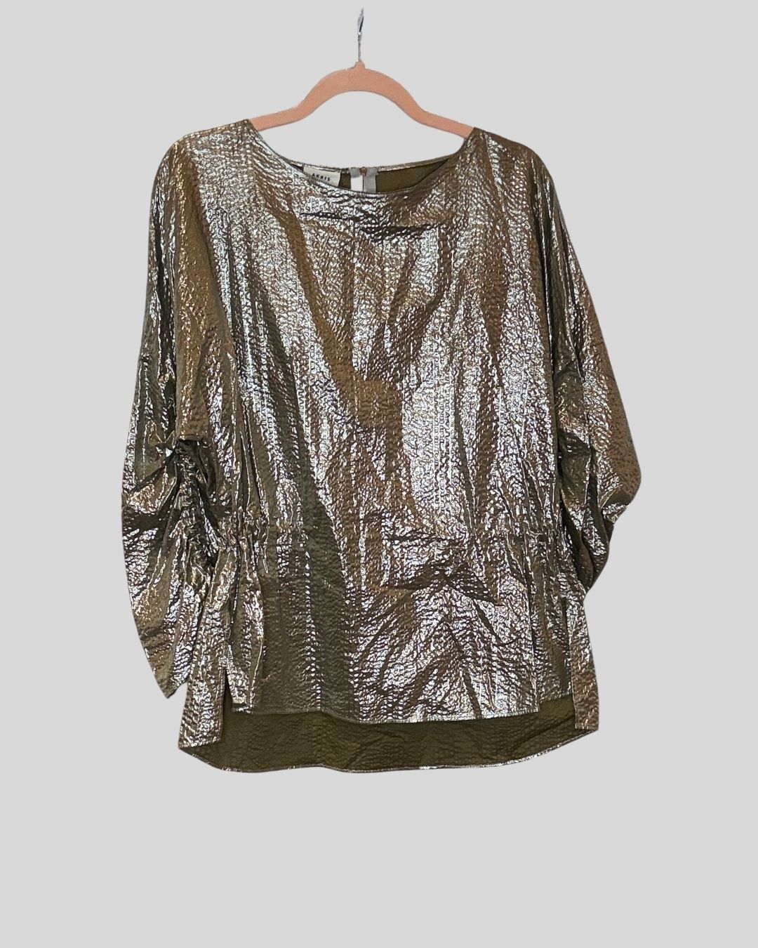 Akris Punto NWT Silver Zip Back Top (US12)