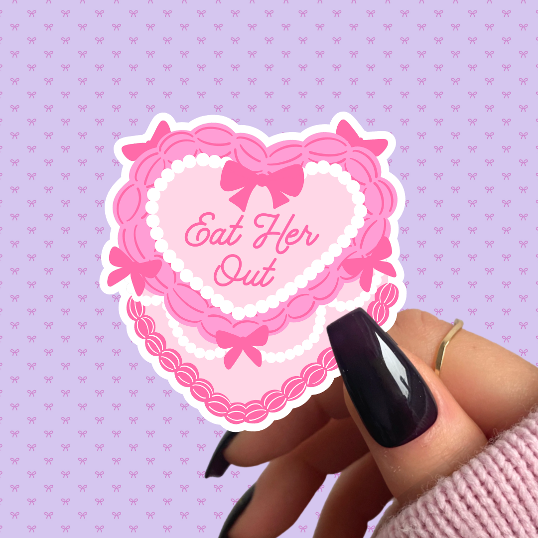 Eat Her Out Cake Sticker