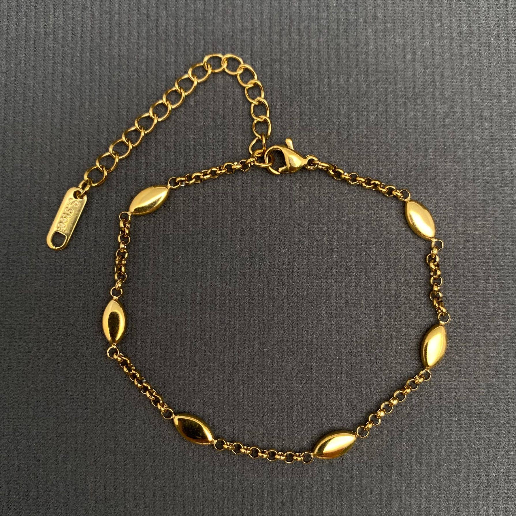 Minimalist 18K Gold Plated Stainless Steel Bracelet - FGS