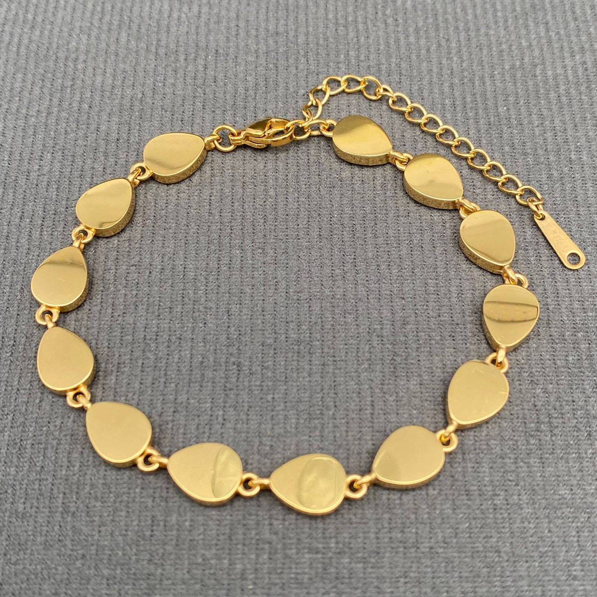 Geometric Shell 18K Gold Plated Stainless Steel Bracelet - FGS: C2