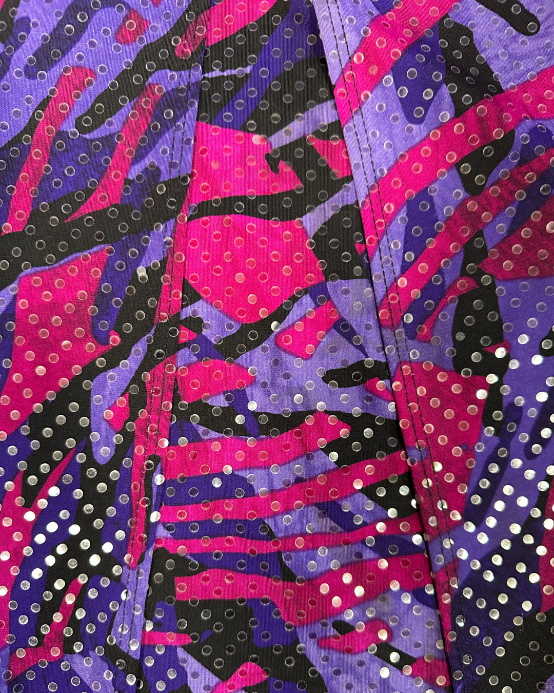 90s Purple Pink Abstract Sequin Twofer Top (18/20)
