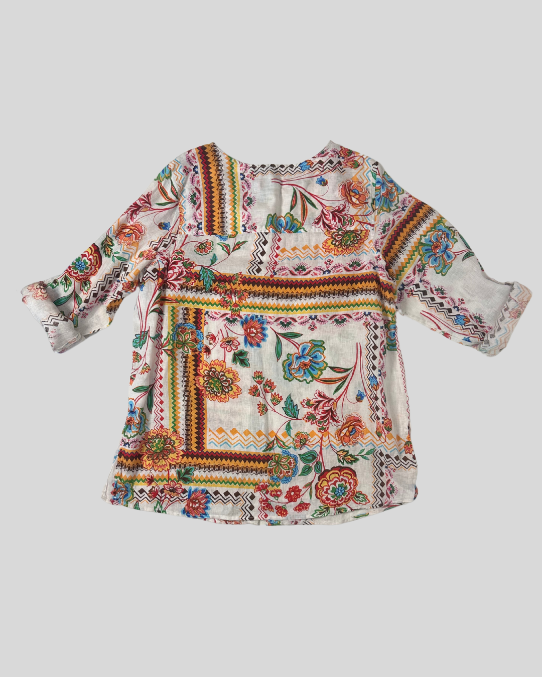 Halston Floral Button Down (1X)