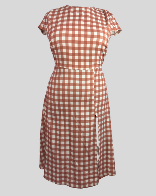 Alexia Admor Gingham Midi Dress (12)