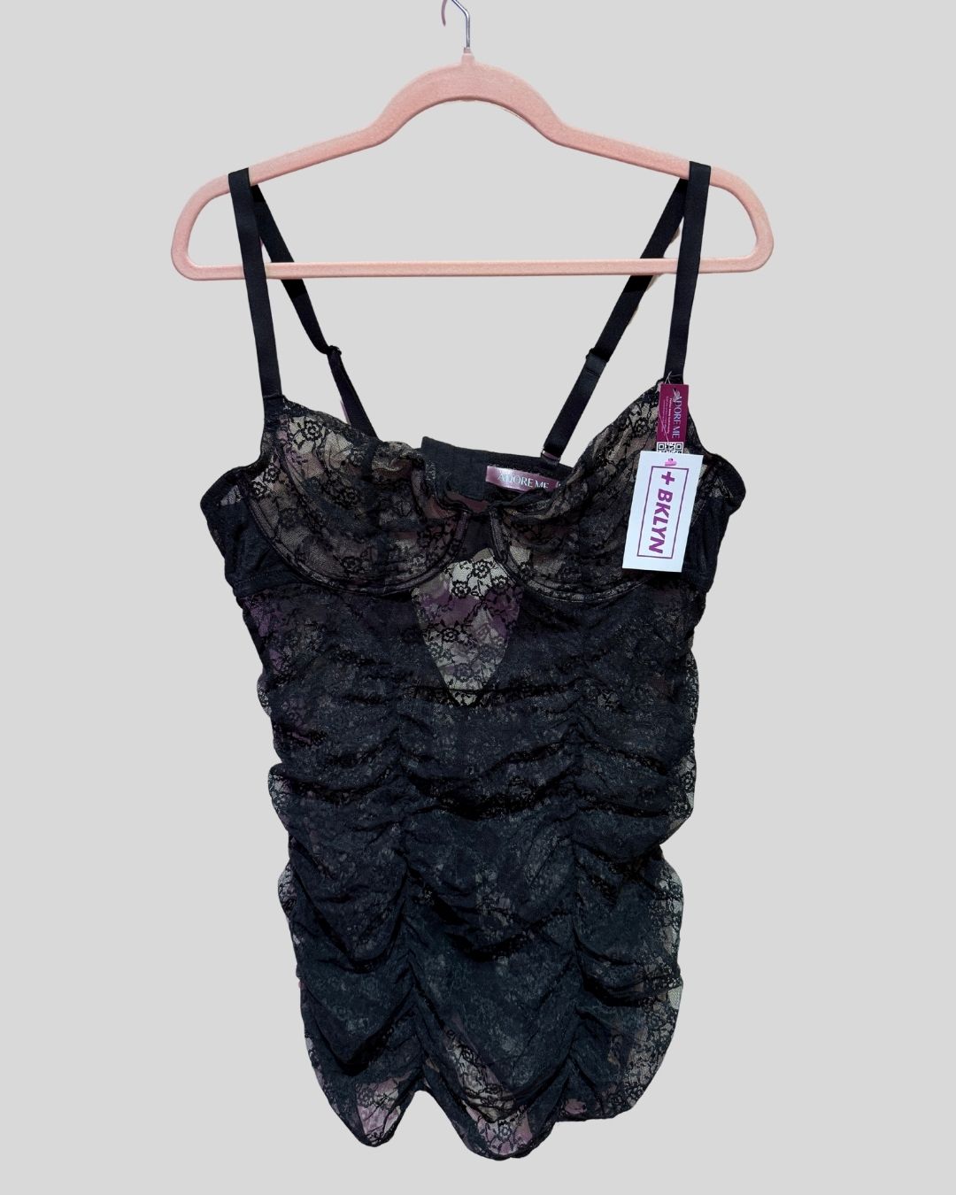 Adore Me New With Tags Black Lace Bustier (1X)