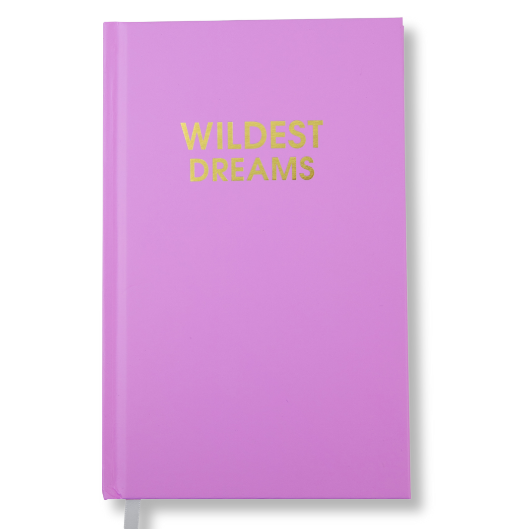 Wildest Dreams - Hardcover Daily Journal - Bright Lilac