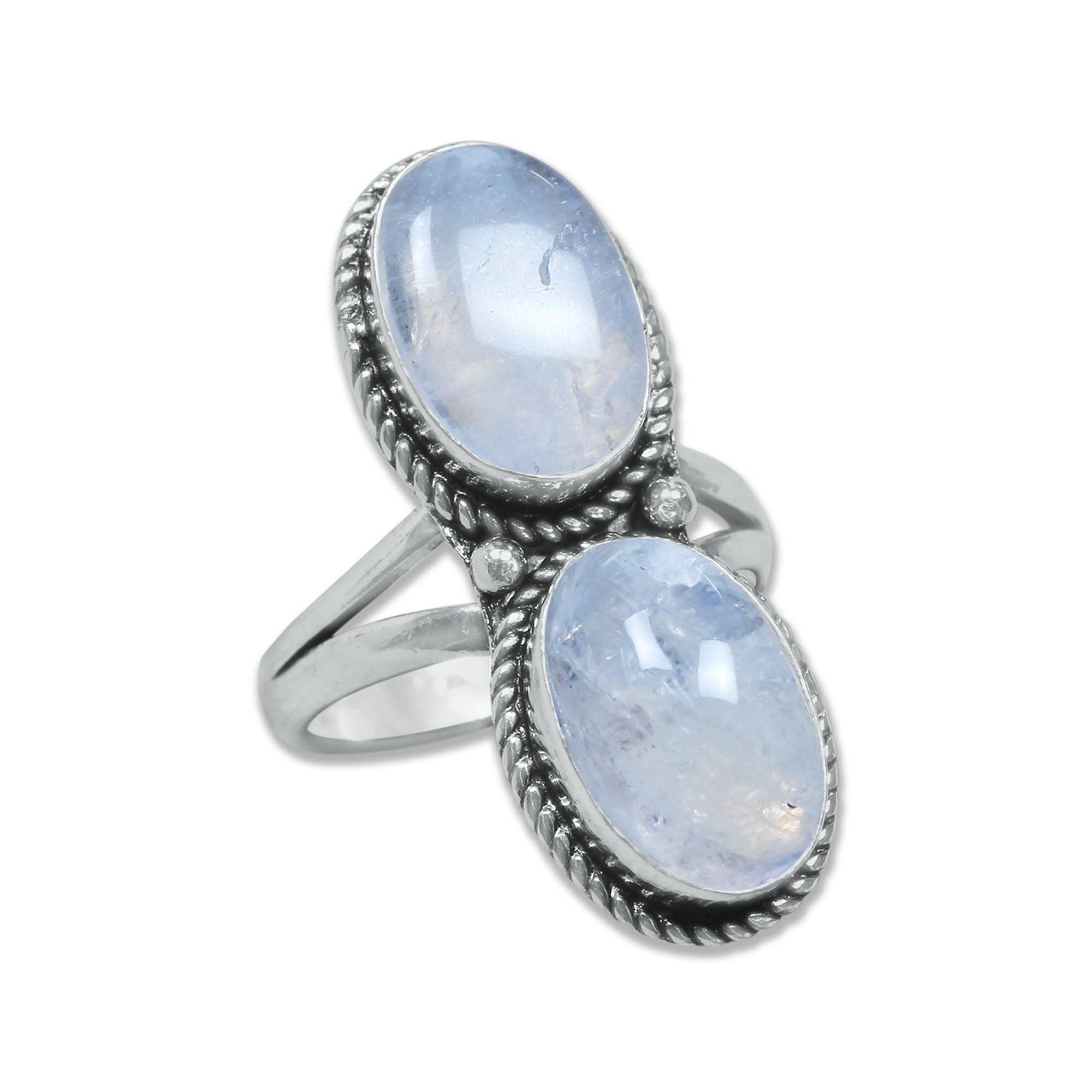 Multi-Stone Rings – Silver-Plated, Handmade, Boho Gemstone Combinations (US Sizes 6–10, Non-Adjustable) | Wholesale: 10 Rings