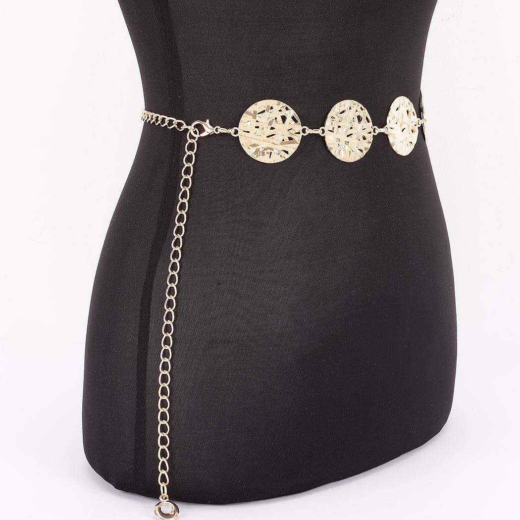 Vintage Metal Chain Plus Size Belt: GD