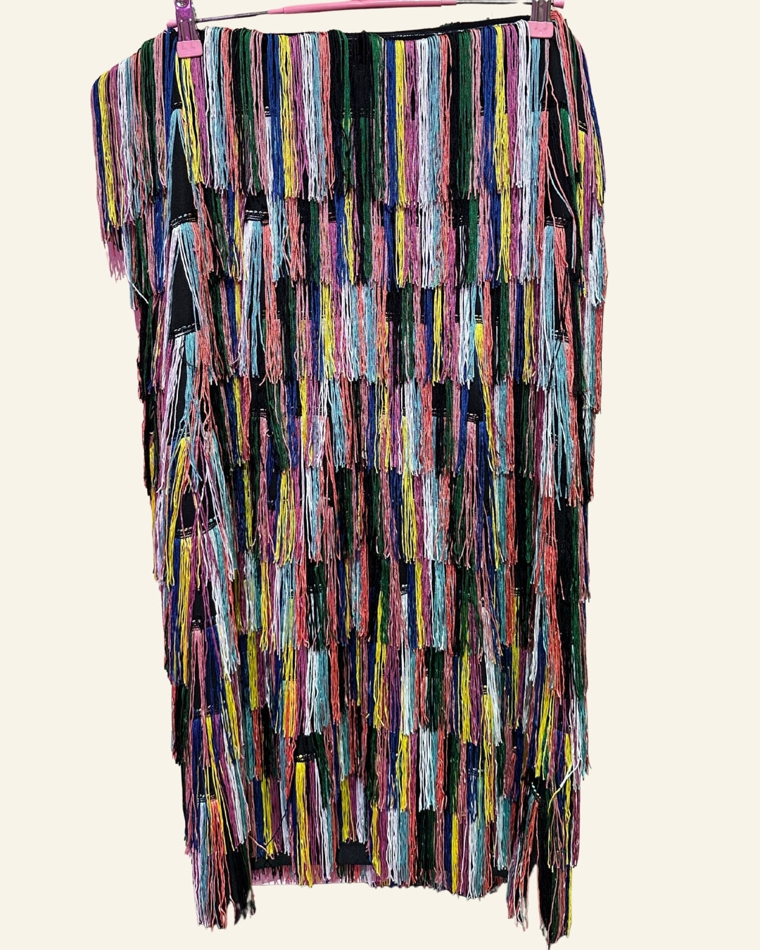 Eloquii Strapless Rainbow Fringe Dress (18)