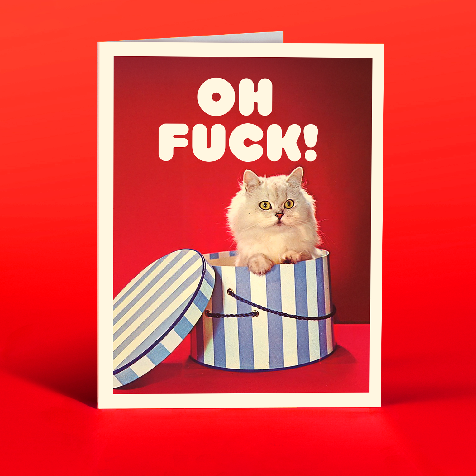 Oh Fuck! Cat Greeting Card