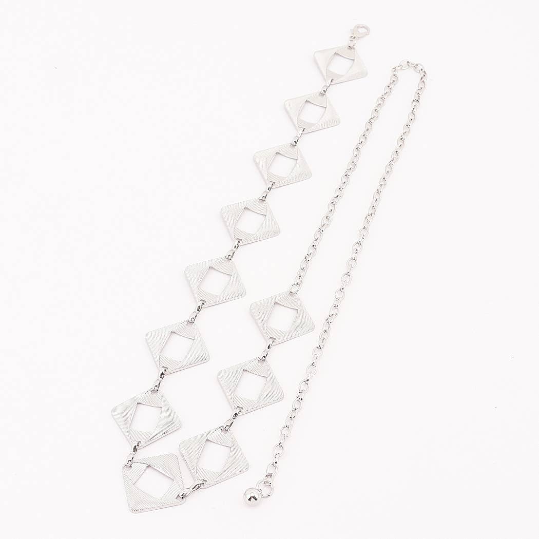 Diamond Cutout Link Waist Chain: SL