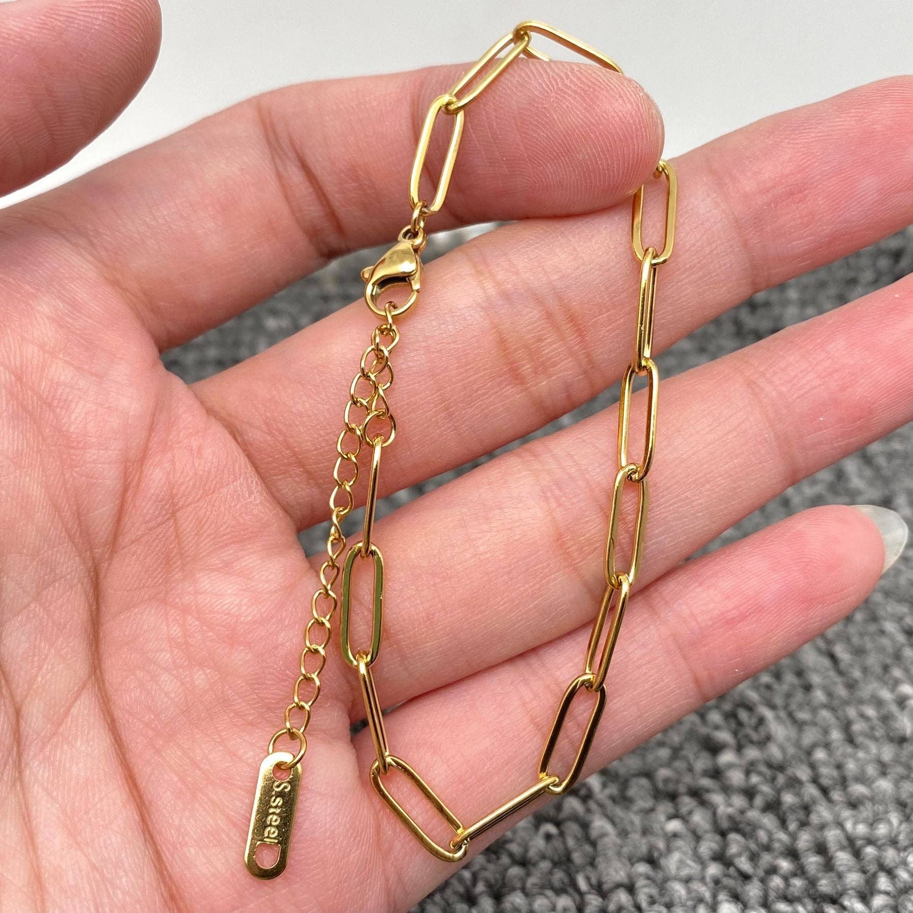 Multi Style 18K Golden SS bracelet Chain DIY Accessories-FGS: I