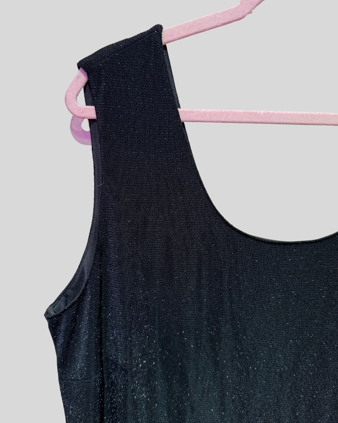 VINTAGE Onyx Nite Black Sparkle Dress (20)