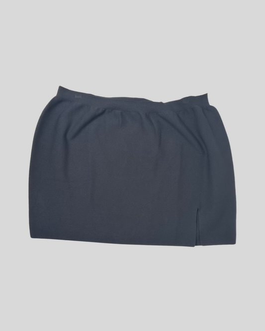 Blueki Grey Mini Sweater Skirt (XL, 3X, 5X)