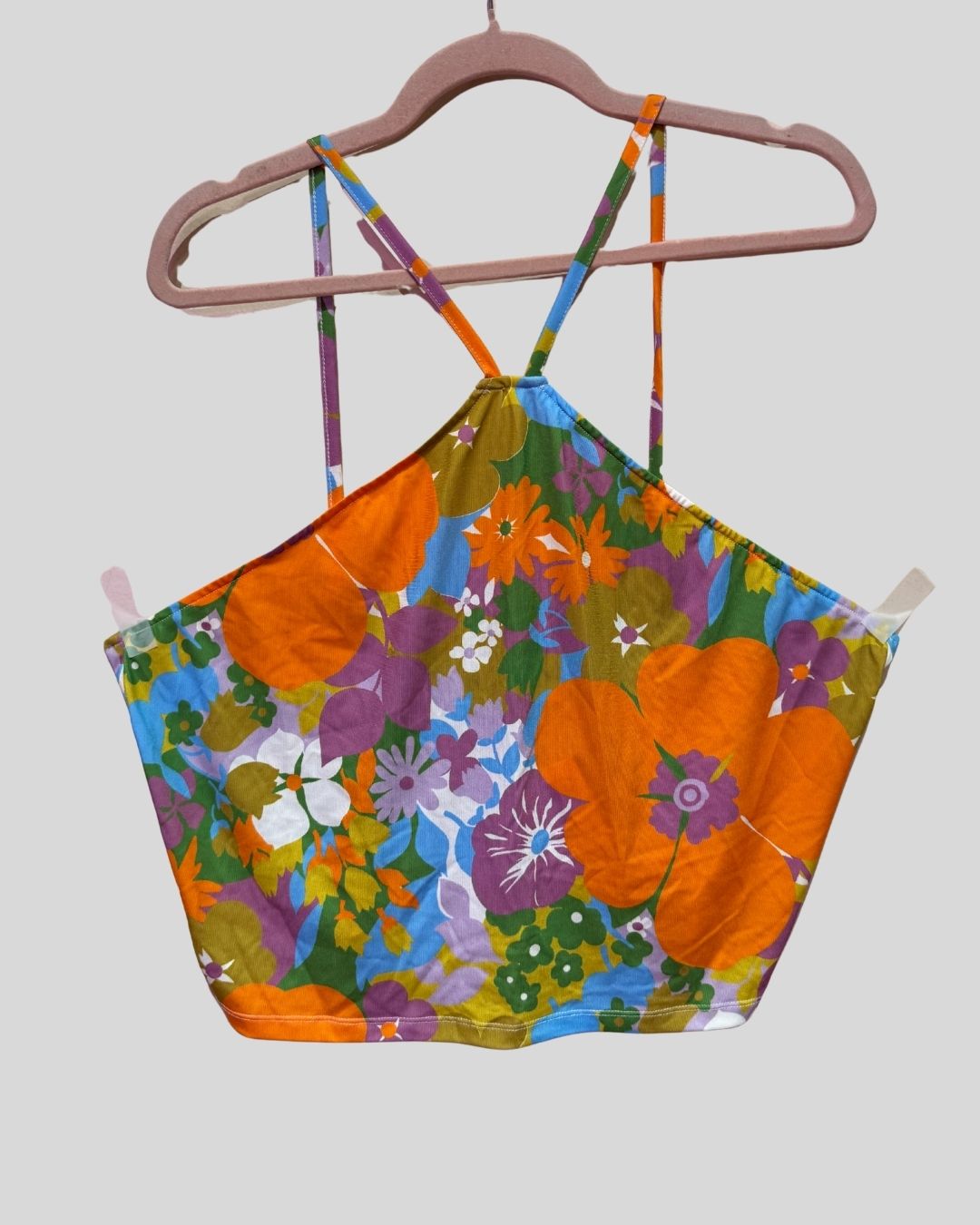 Wray NWT Orange Floral Halter Top (3x)