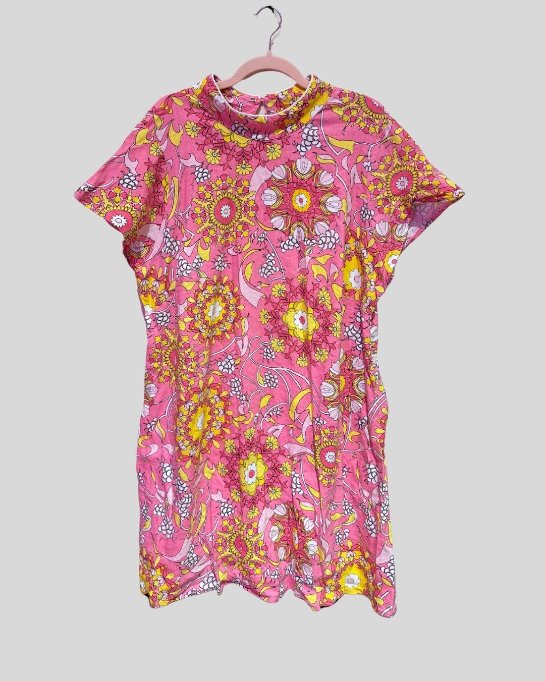 Rixo x Target pink yellow floral dress (20/22)