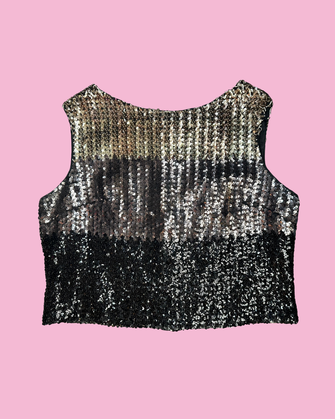 60s Vintage Lane Bryant Sequin Tank (XL)