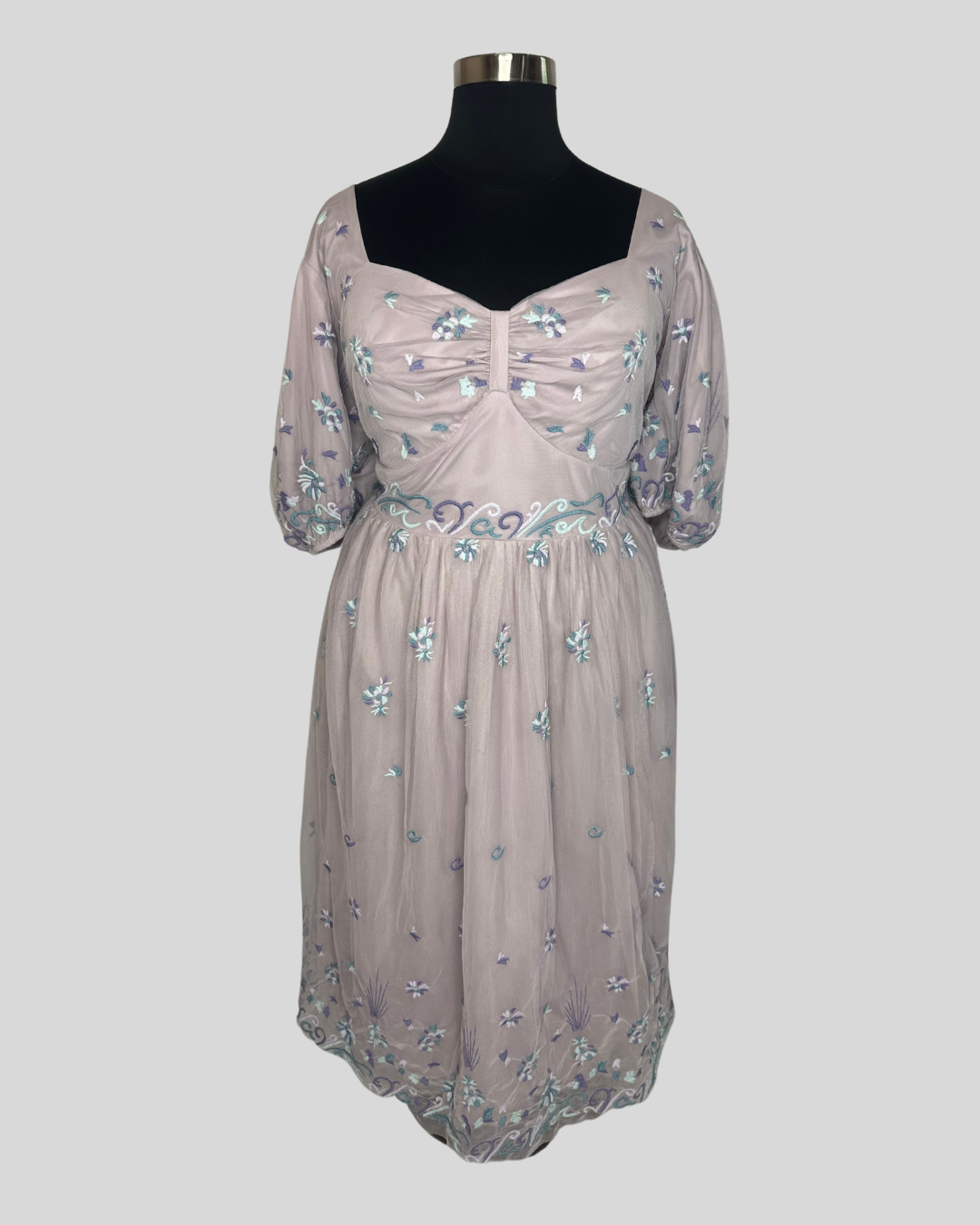 Jessakae Mauve Tulle Dress (5X)