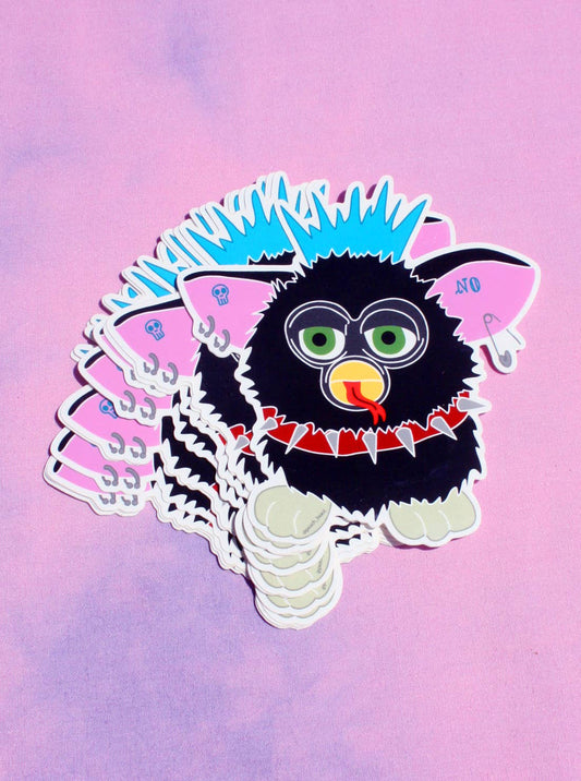 Peach Beast - Furby Y2K Vinyl Sticker