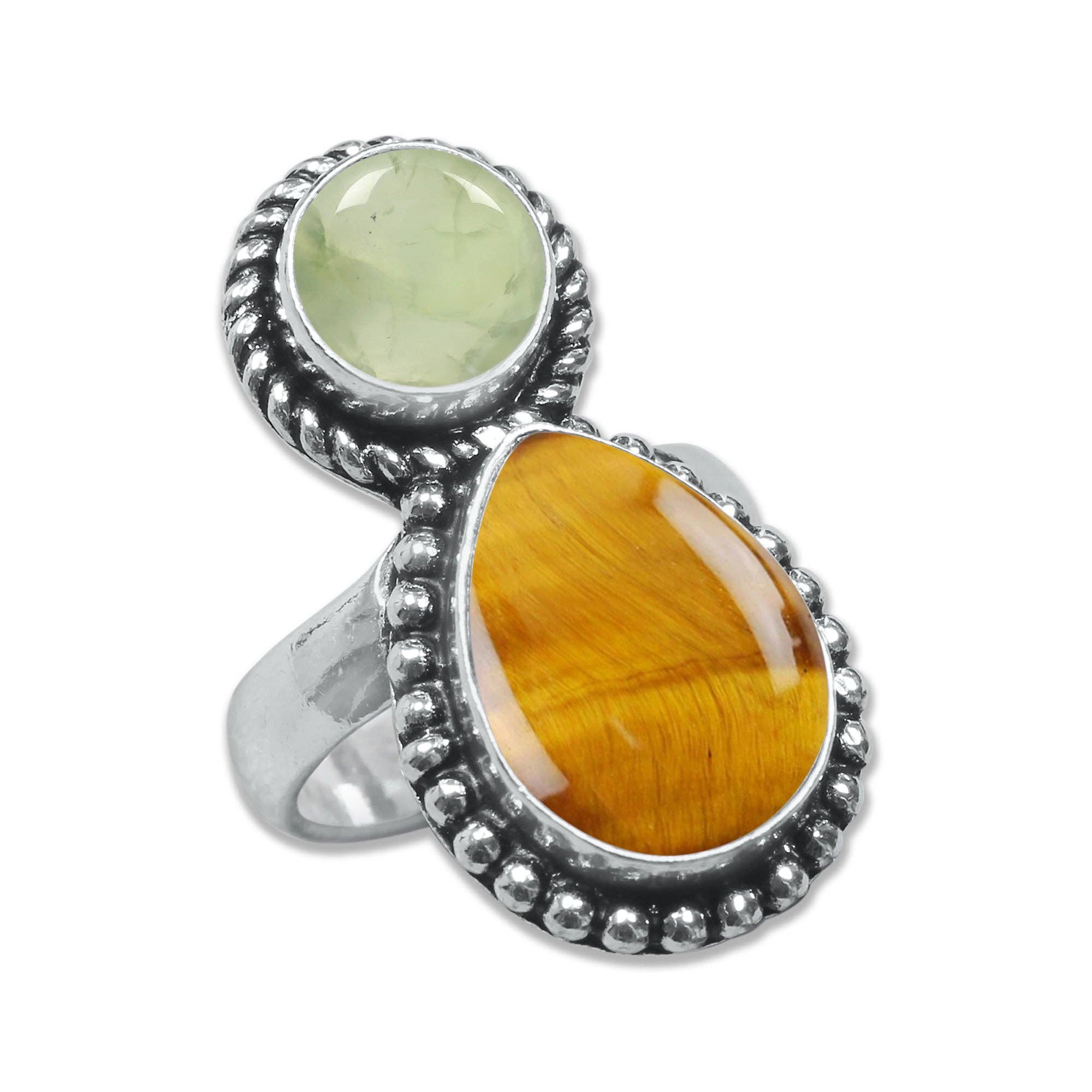 Multi-Stone Rings – Silver-Plated, Handmade, Boho Gemstone Combinations (US Sizes 6–10, Non-Adjustable) | Wholesale: 10 Rings