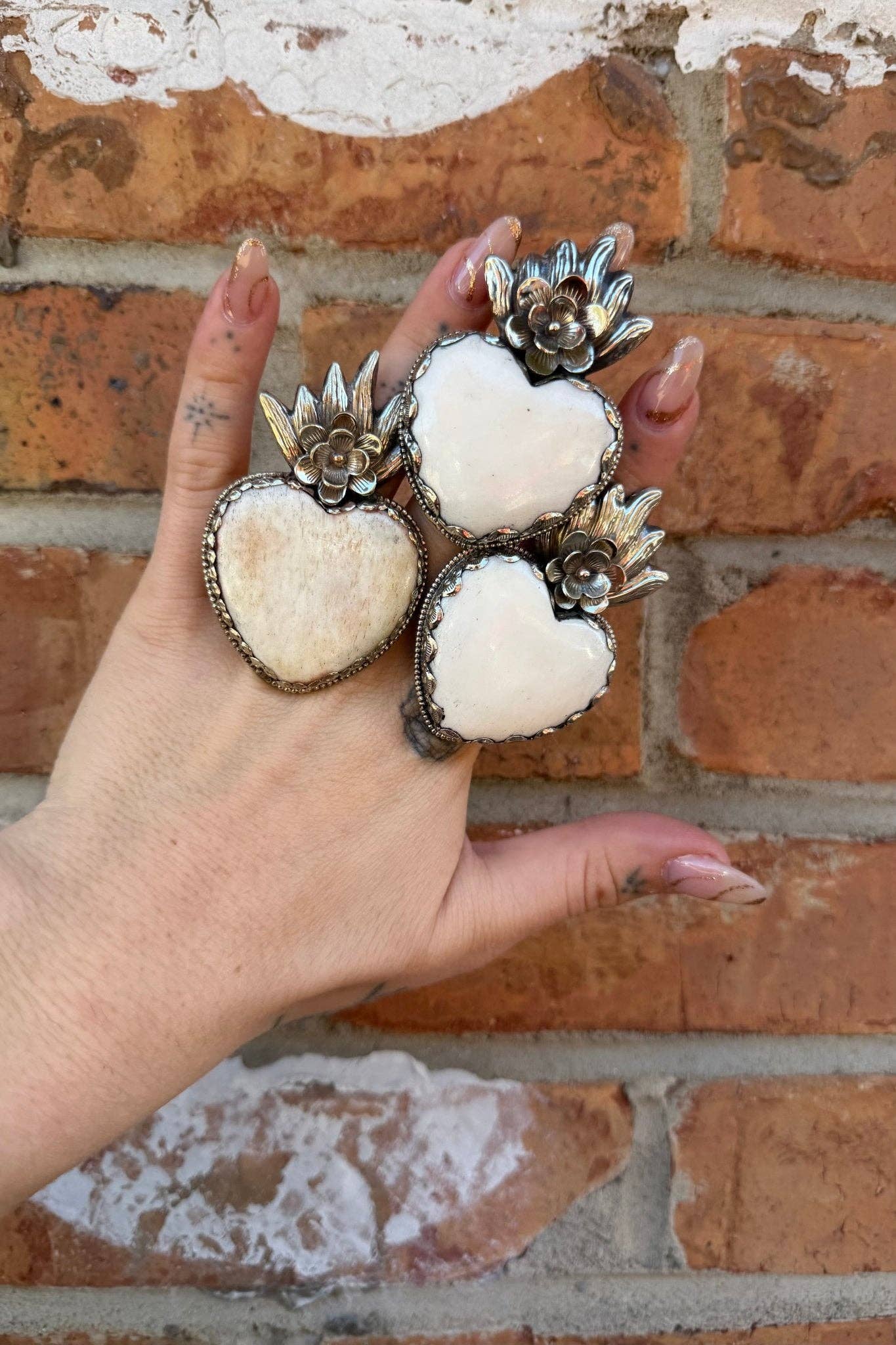 Big Heart Statement Rings: Heart