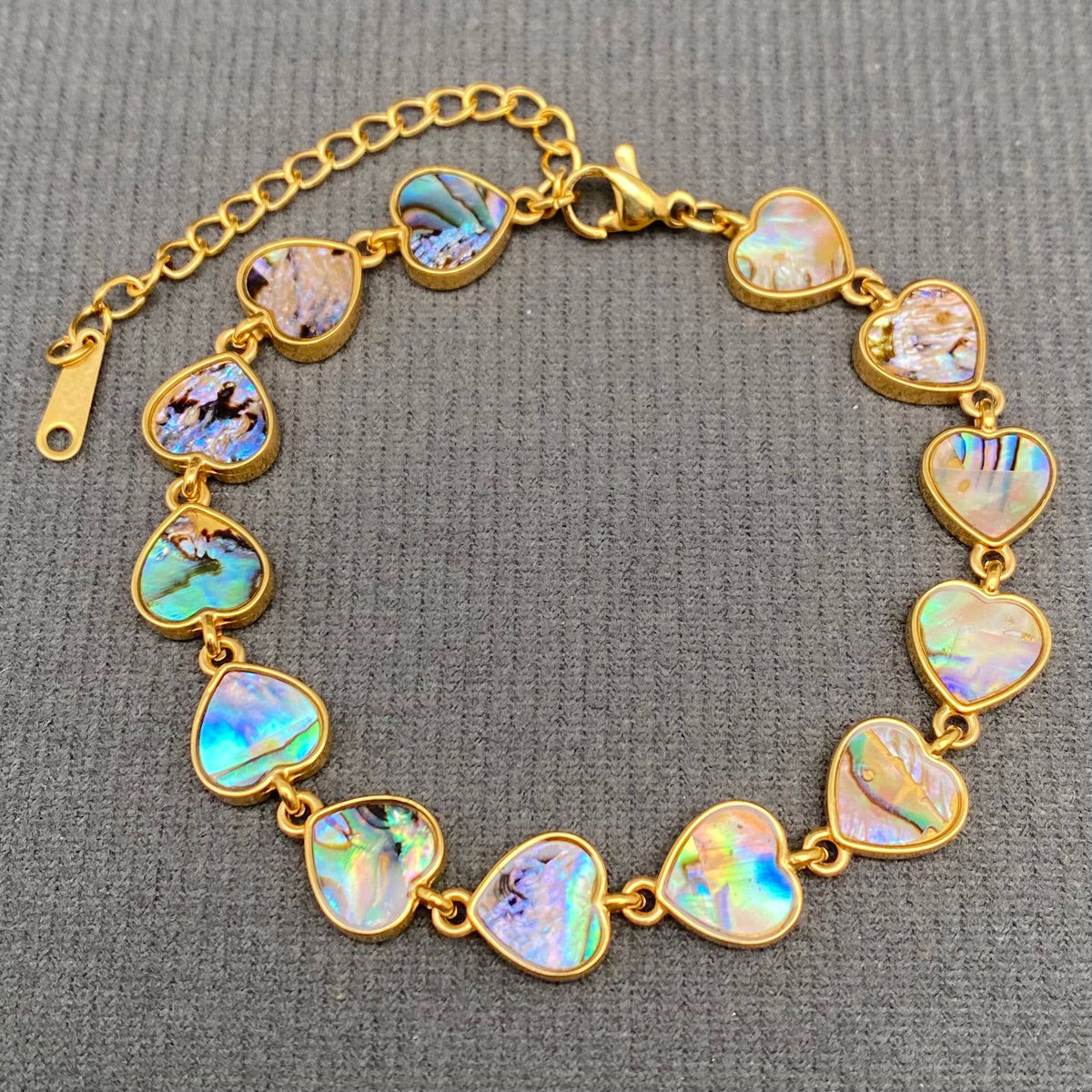 Geometric Shell 18K Gold Plated Stainless Steel Bracelet - FGS: C2