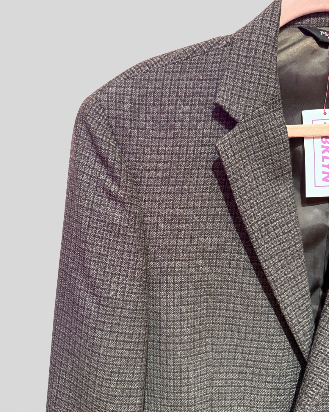 Jos A Bank Grey Tweed Menswear Style Blazer (12)
