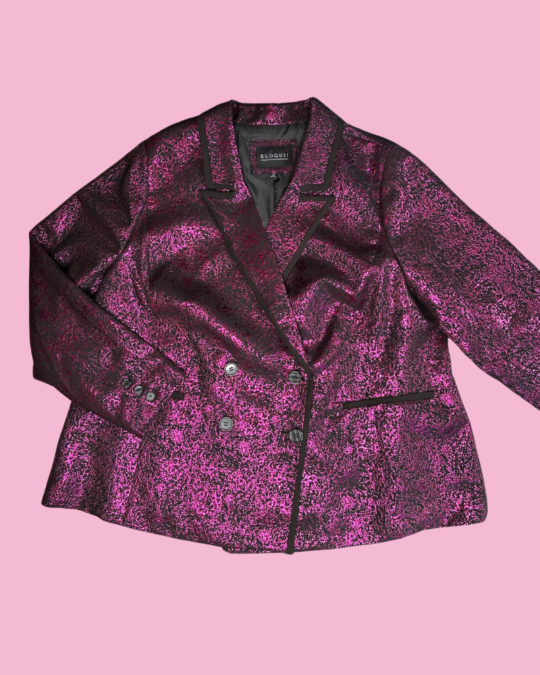 ELOQUII Metallic Blazer (24)