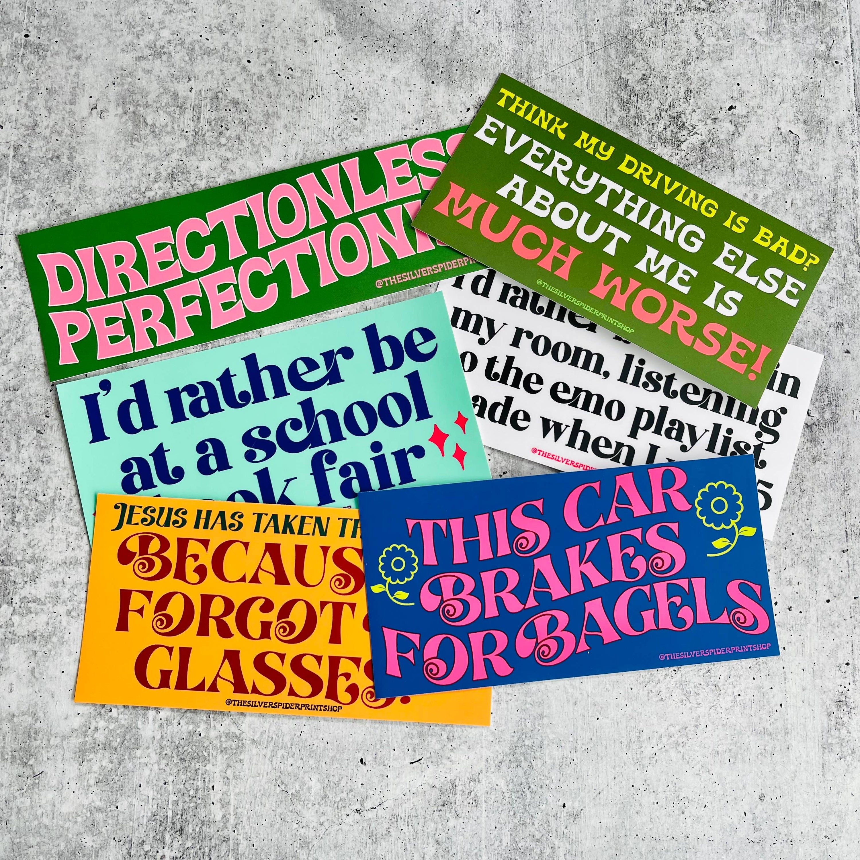 Directionless Perfectionist Bumper Sticker