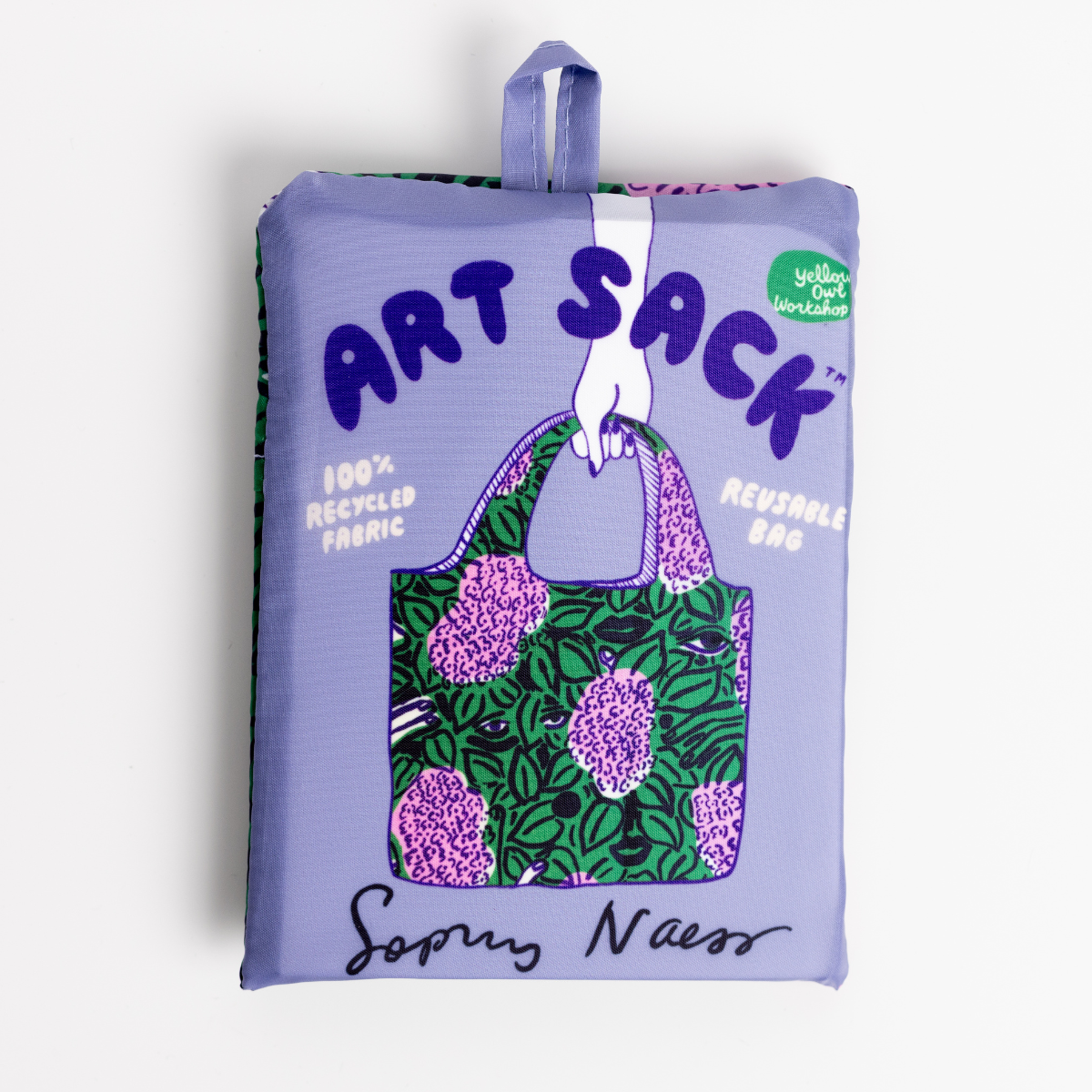 Lilacs Art Sack® by Sophy Naess - Reusable Floral Tote