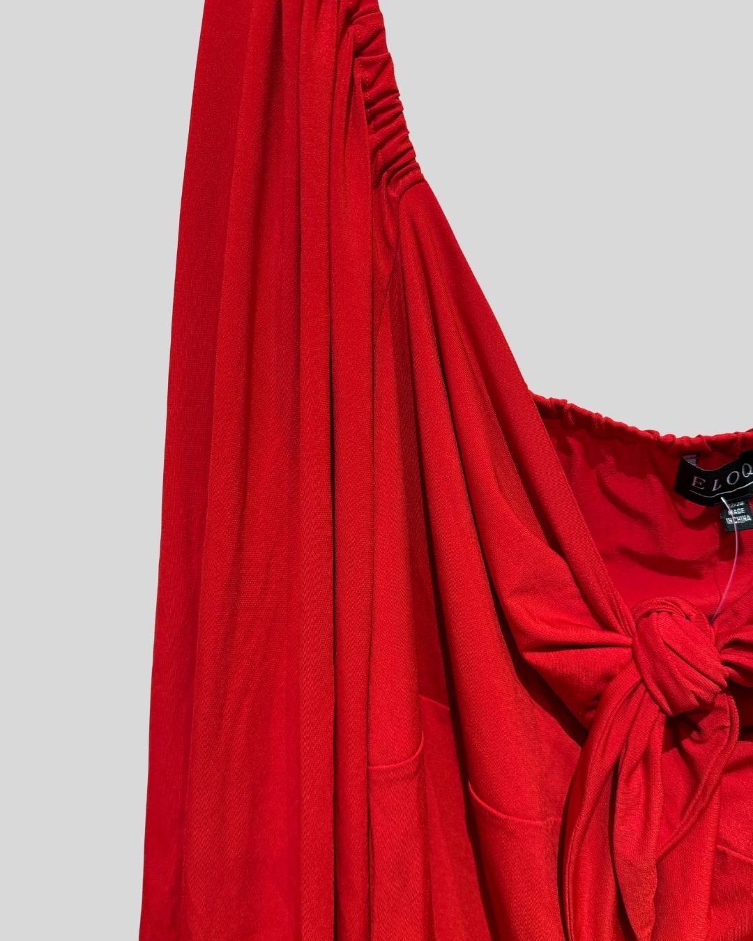 Eloquii Red Tie Front Top (22/24)