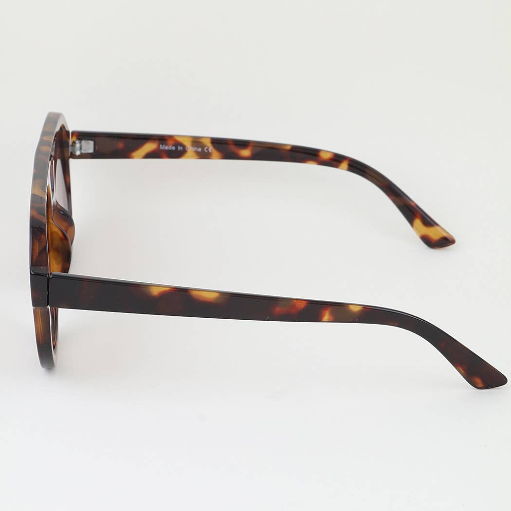Minimal Straight Aviator Tinted Sunglasses: MIX