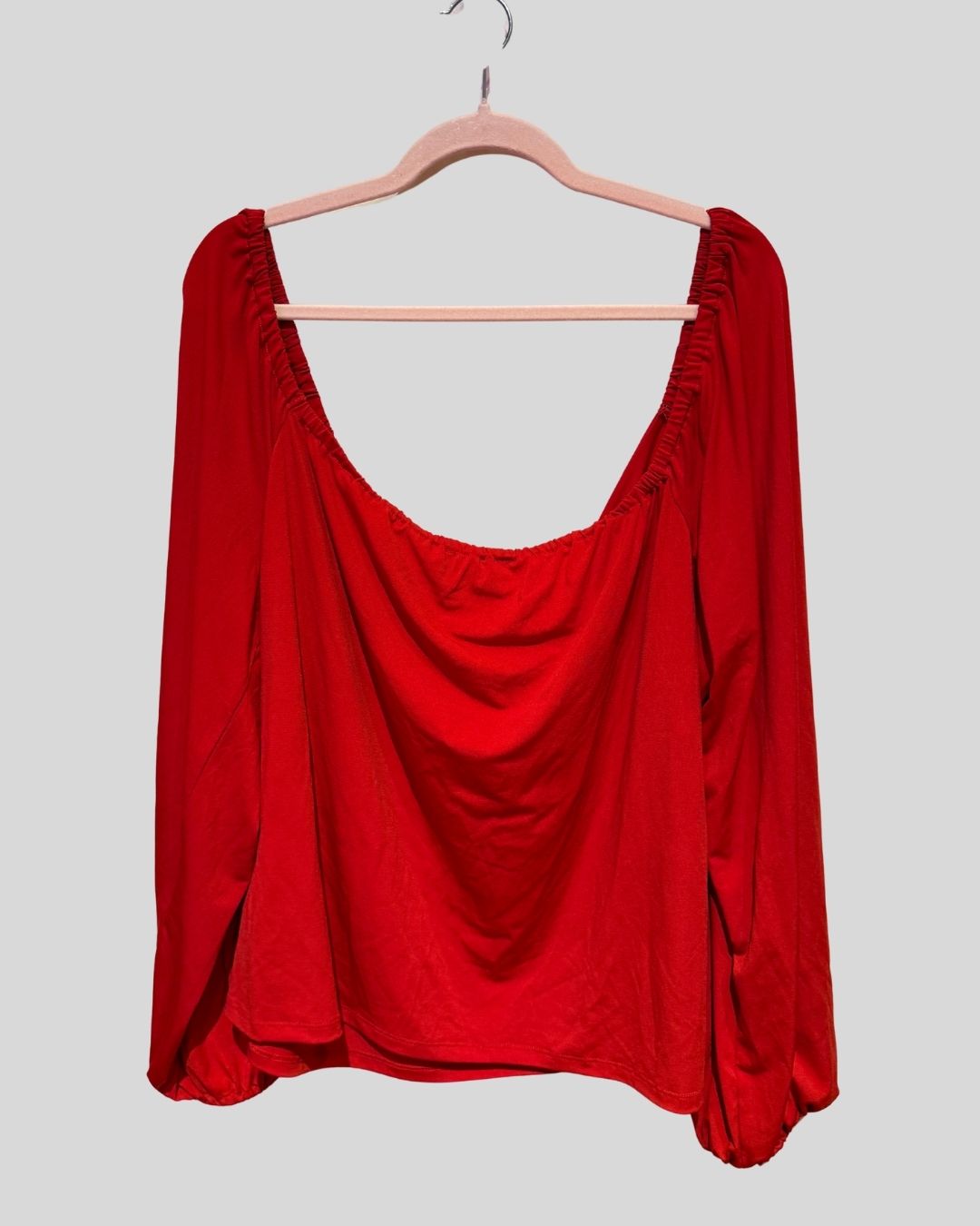 Eloquii Red Tie Front Top (22/24)