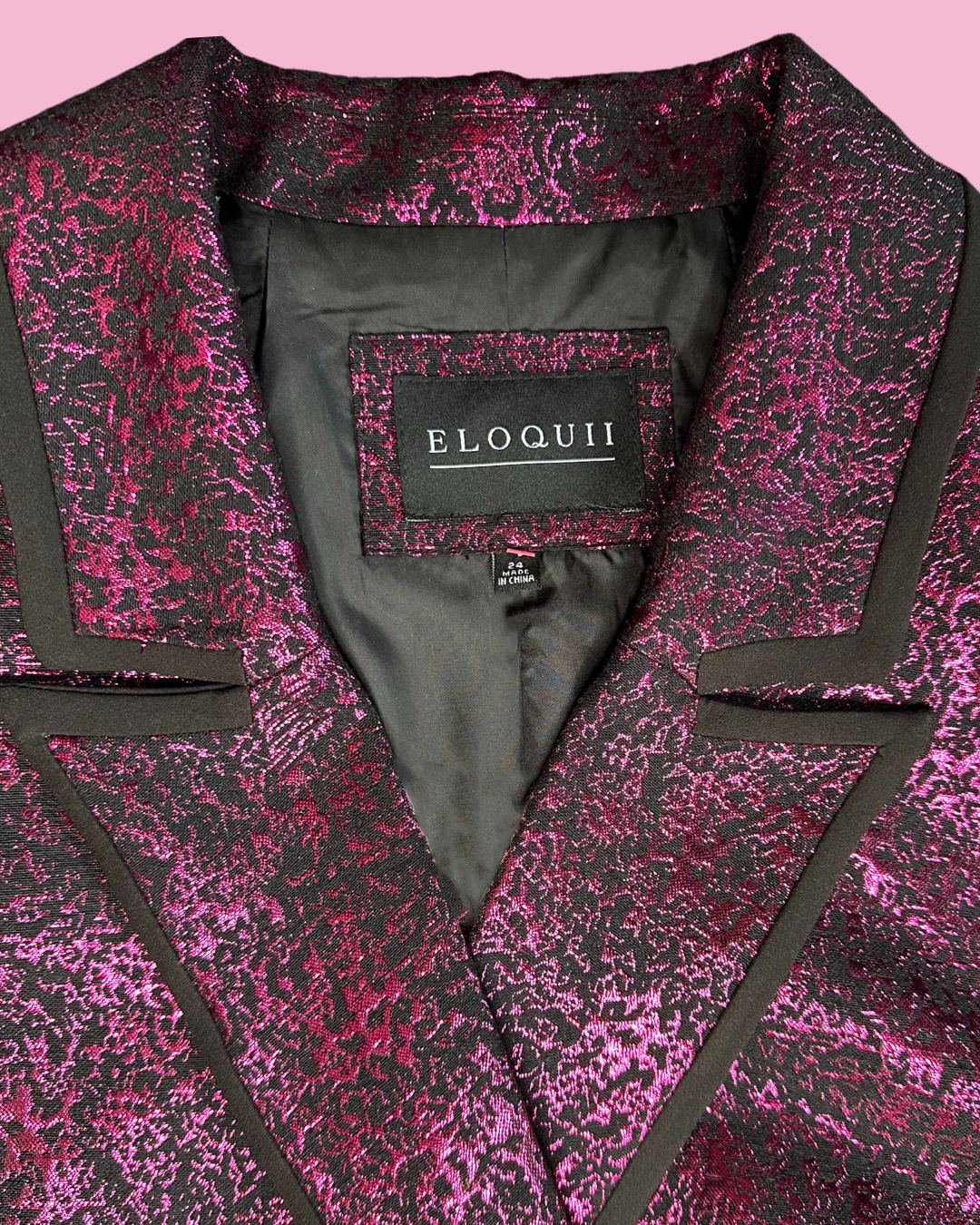 ELOQUII Metallic Blazer (24)