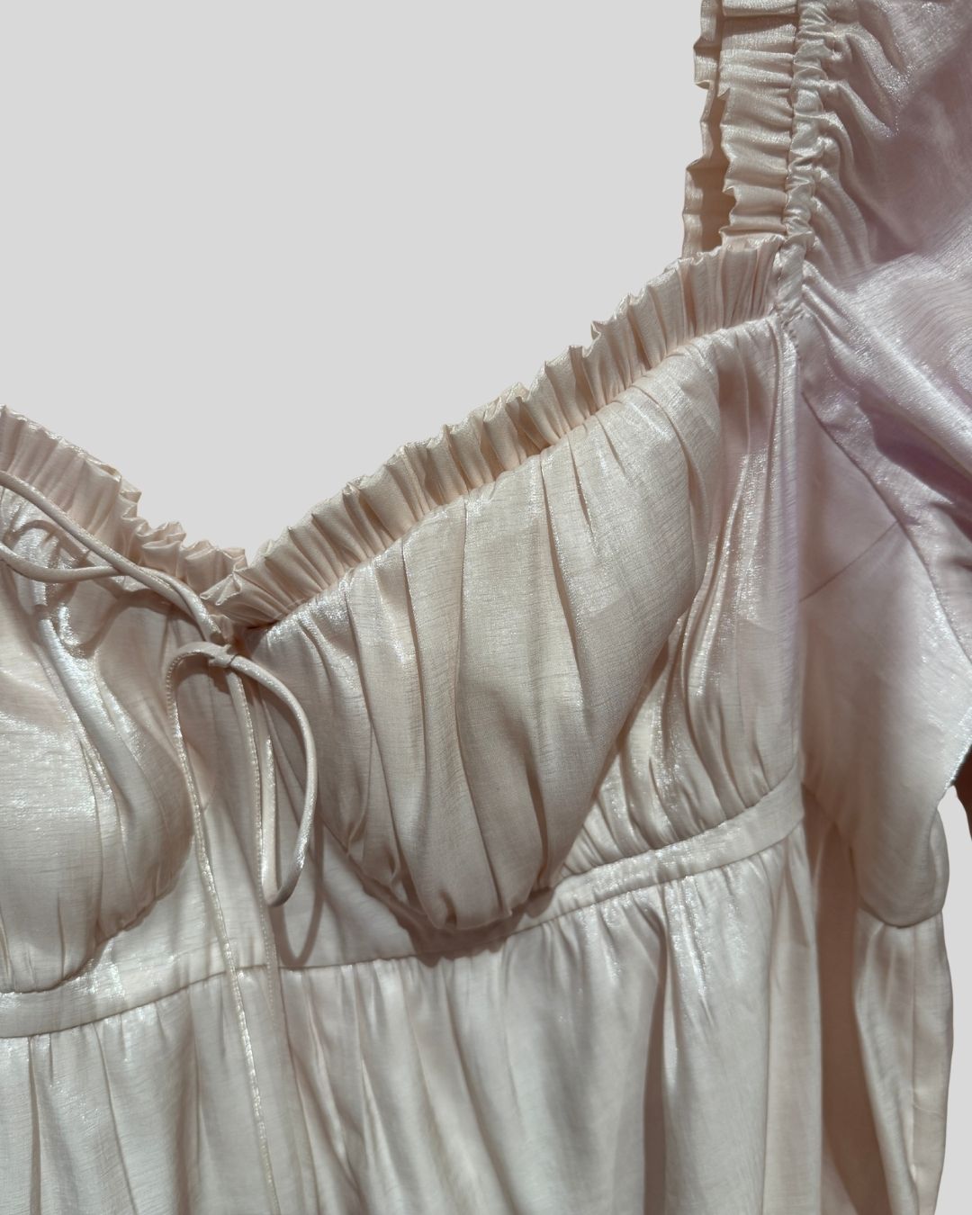 SELKIE pink ruffle detail jumpsuit (4X)