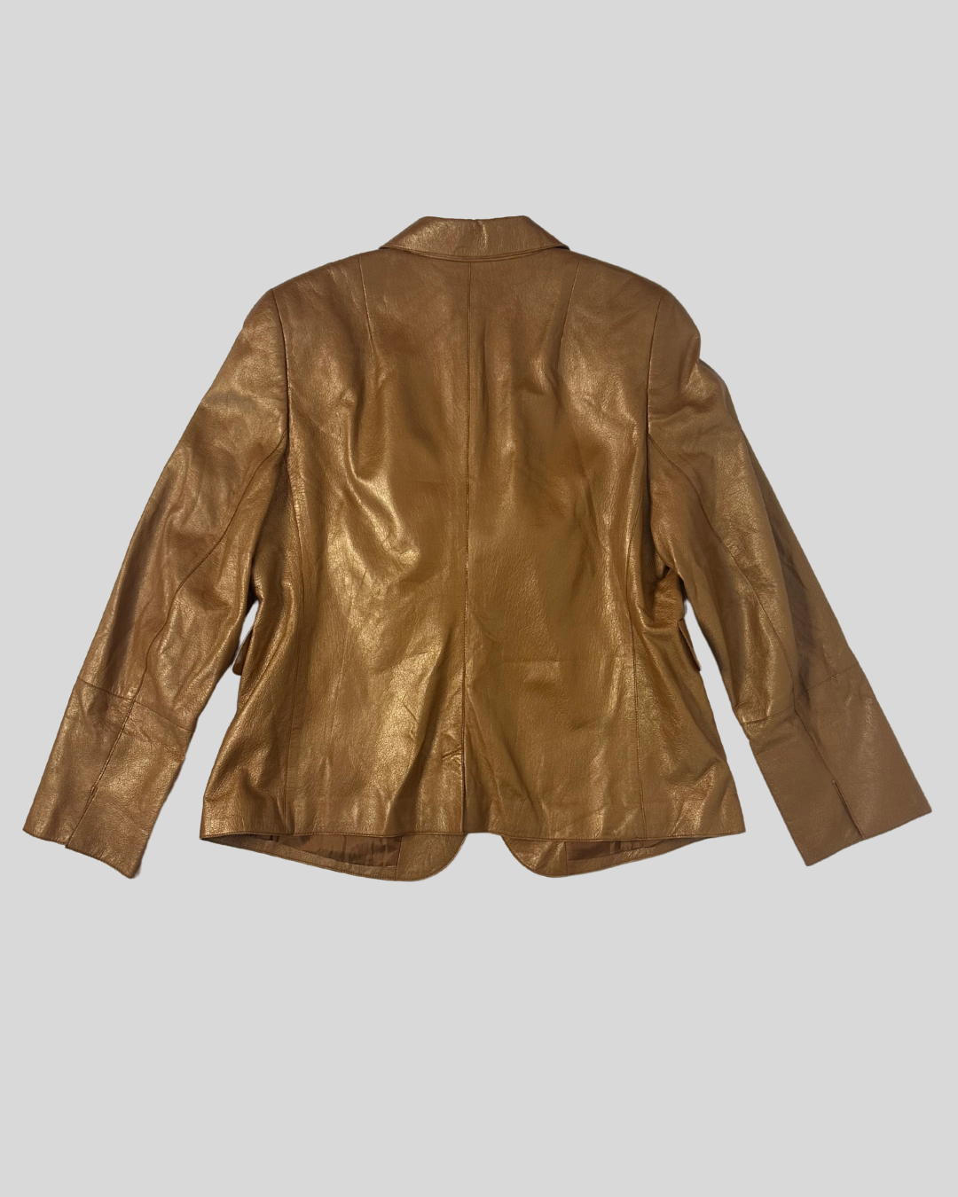 Akris Shimmer Brown Lambskin Jacket (14)