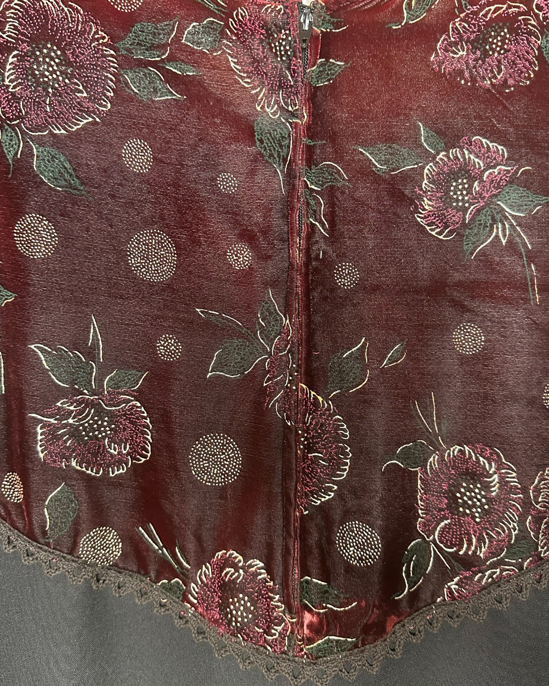 Vintage Unbranded Handmade Velvet Dress (2X)