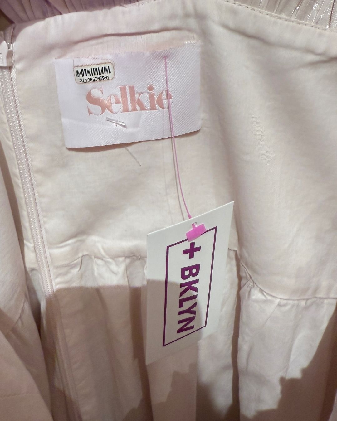 SELKIE pink ruffle detail jumpsuit (4X)