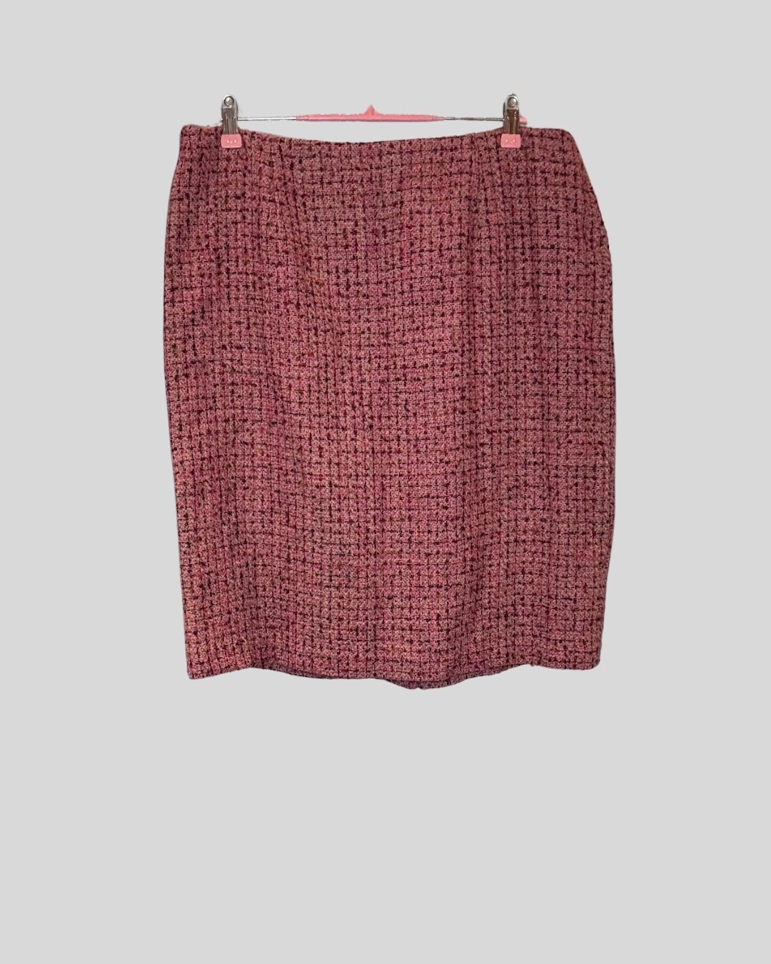 Vintage TALBOTS pink woven tweed skirt (18 FITS 14)